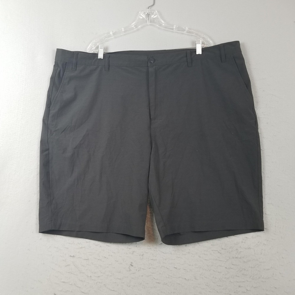 Callaway Shorts Mens 48 Gray Big Tall Performance Khakis Stretch Flat Front Golf